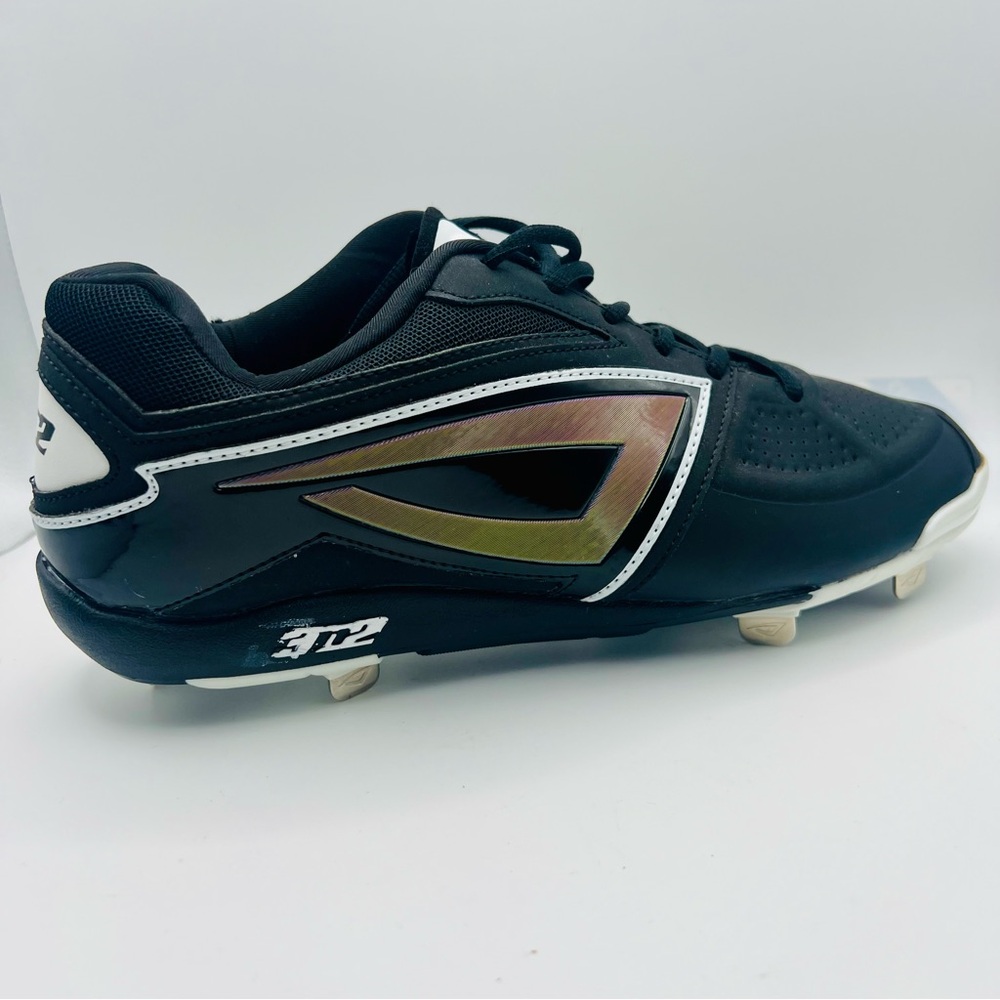 Black 3N2 Women's Dom-N-8 Metal Cleat Size 10  Metal Fastpitch Softball Cleats
